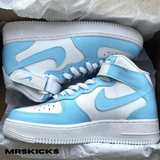 Custom Baby Blue Airforce 1 Mid