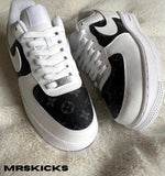 Custom Black & Grey Lv Airforce 1