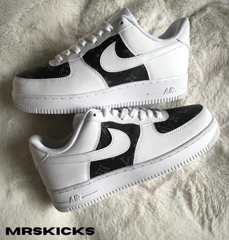 Custom Black & Grey Lv Airforce 1