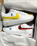 P00H BEAR x TIGGER DESIGN nf AIR FORCE 1'S