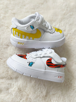 P00H BEAR x TIGGER nf AIR FORCE 1 EASY ON BABY/KIDS