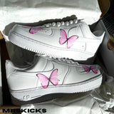 Custom Pink Butterfly Airforce 1