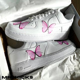 Custom Pink Butterfly Airforce 1