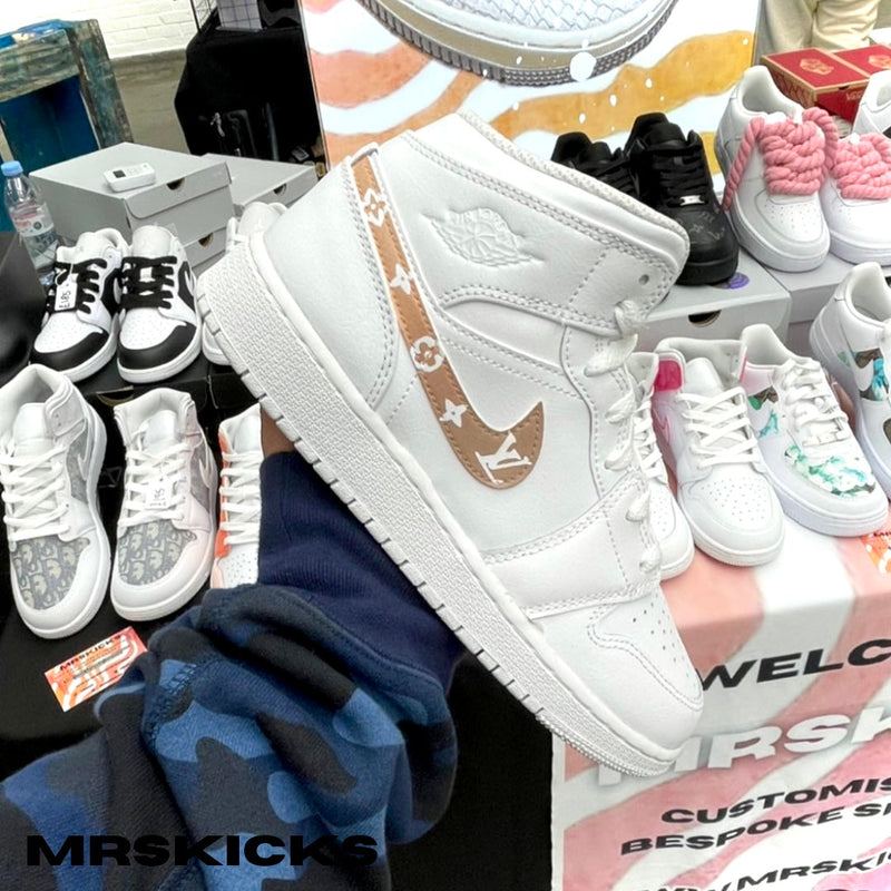 Custom ombre lv Jordan 1