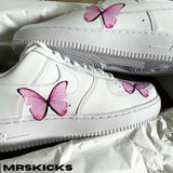 Custom Pink Butterfly Airforce 1