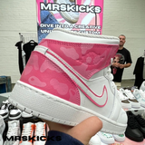 Custom Pink boba Jordan 1