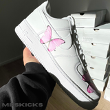 Custom Pink Butterfly Airforce 1