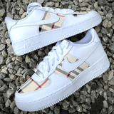 Custom Tartan Stripes Airforce 1