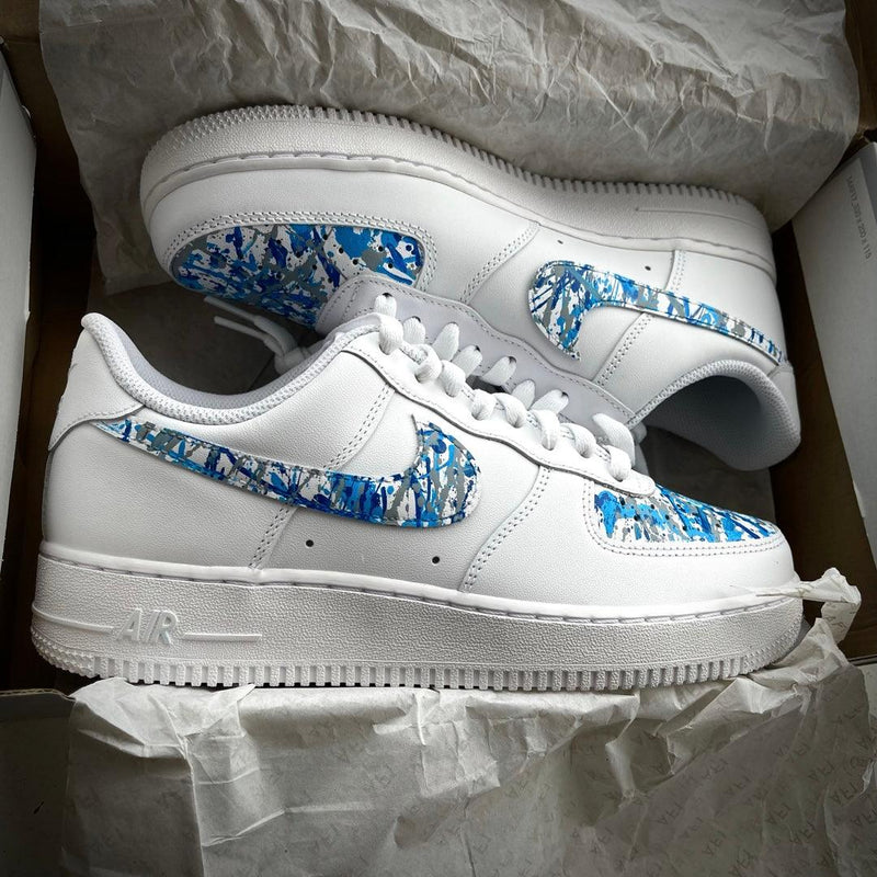 Custom Blue Rain Airforce 1