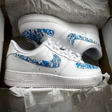 Custom Blue Rain Airforce 1