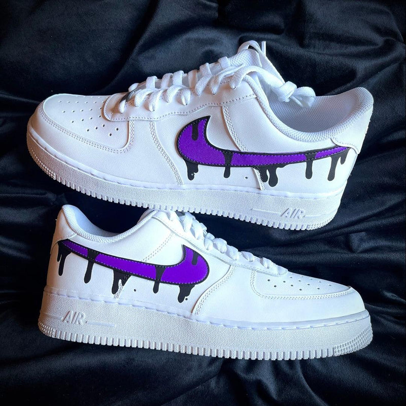 Custom Purple Drip Airforce 1