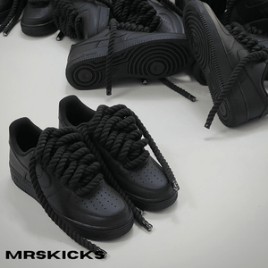 Custom Triple Black Rope Airforce 1