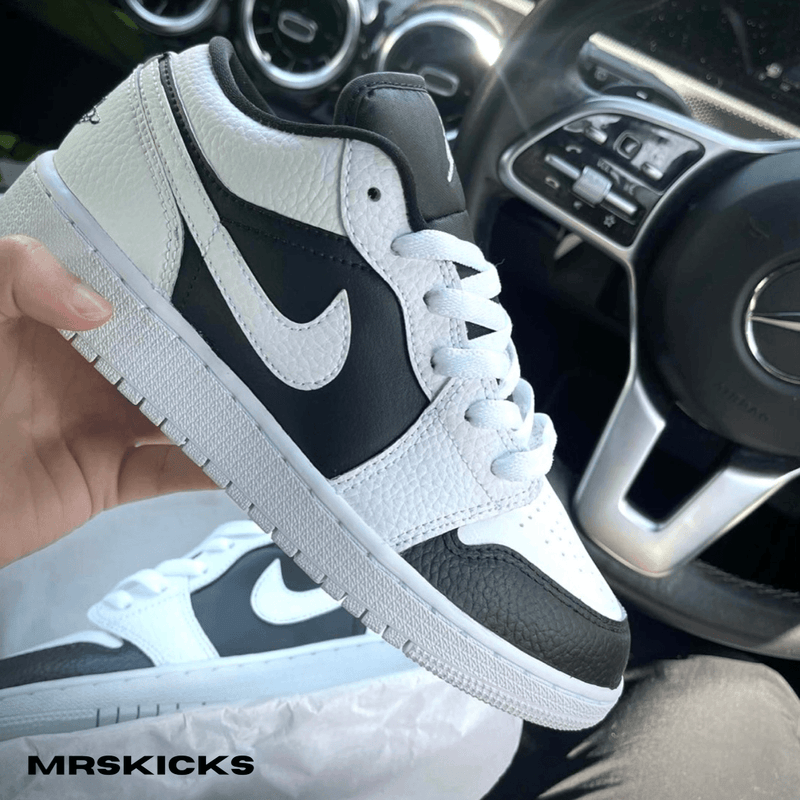 Custom Black Panda Jordan 1 Low