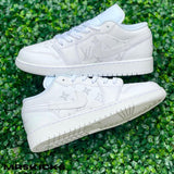 Custom White Lv Jordan 1 Low