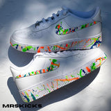 Custom Neon Splash Airforce 1