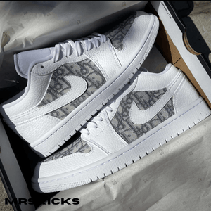 Custom Grey CD Jordan 1 Low