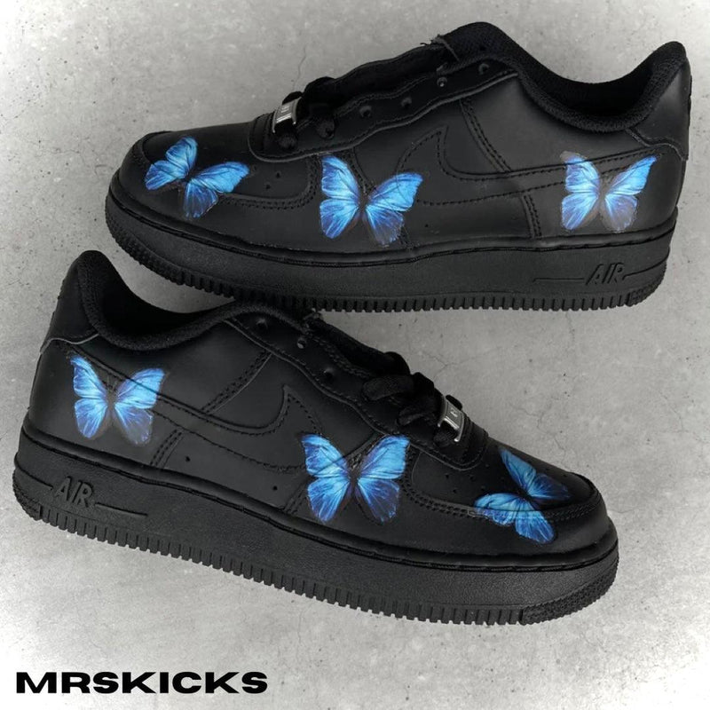 Custom Black Butterfly Airforce 1
