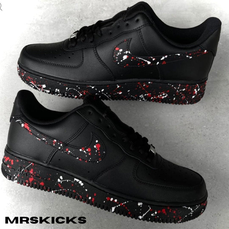 Custom Red Splash Airforce 1