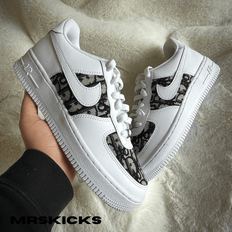 Custom White/Black CD Airforce 1