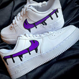 Custom Purple Drip Airforce 1
