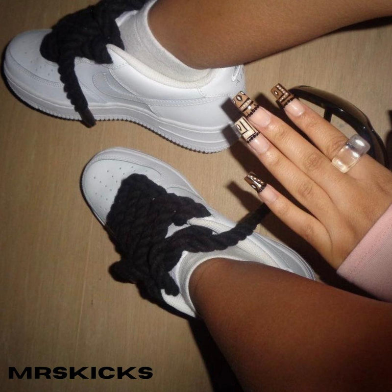 Custom Black Rope Airforce 1
