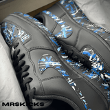 Custom Blue Splash Airforce 1