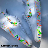 Custom Neon Splash Airforce 1