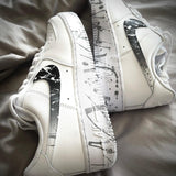Custom Ombre Splatter Airforce 1