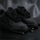 Custom Triple Black Rope Airforce 1