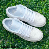 Custom White Lv Jordan 1 Low