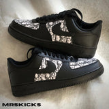 Custom Black CD Airforce 1