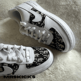 Custom White/Black CD Airforce 1