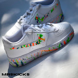 Custom Neon Splash Airforce 1