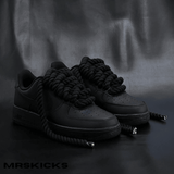 Custom Triple Black Rope Airforce 1