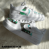 Custom Blue GG Blossom Airforce 1