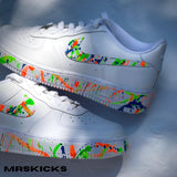 Custom Neon Splash Airforce 1