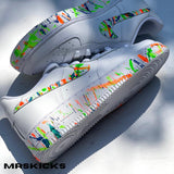 Custom Neon Splash Airforce 1