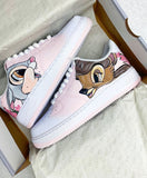 BAMBI x THUMPER nf AIR FORCE 1'S