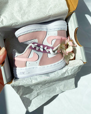 PINK BLOSSOM nf AIR FORCE 1'S (BABY/KIDS)