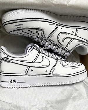 CARTOON nf AIR FORCE 1'S