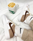 COFFEE VIBES DESIGN nf AIR FORCE 1'S
