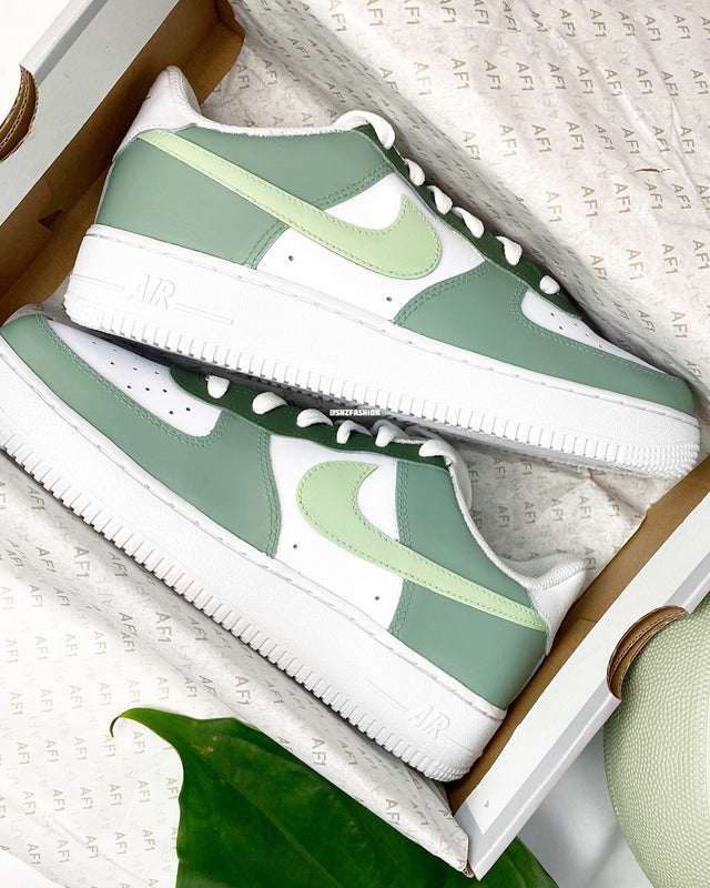GREEN EARTH TONES nf AIR FORCE 1'S