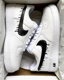 BLACK DRIP nf AIR FORCE 1'S