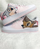 BAMBI x THUMPER nf AIR FORCE 1'S